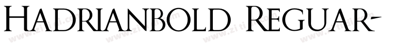Hadrianbold Reguar字体转换